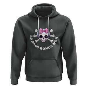 Funny Stepmom Hoodie Badass Bonus Mom TS02 Dark Heather Printyourwear