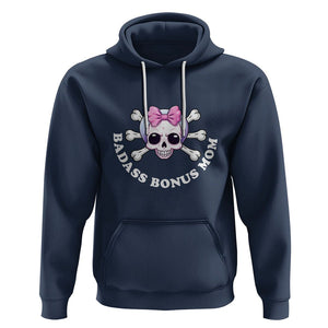 Funny Stepmom Hoodie Badass Bonus Mom TS02 Navy Printyourwear