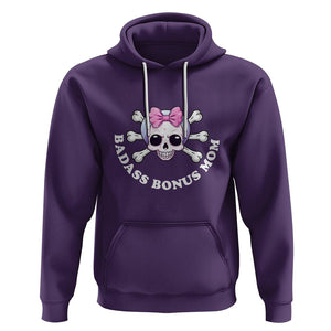 Funny Stepmom Hoodie Badass Bonus Mom TS02 Purple Printyourwear