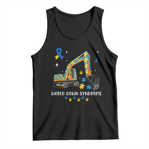 World Down Syndrome Awareness Day Bulldozer Tank Top TS02 Black Print Your Wear