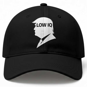 Low IQ Political Silhouette Profile Humor Baseball Cap Satirical Politics Subtle Hate TS02 Print Your Wear