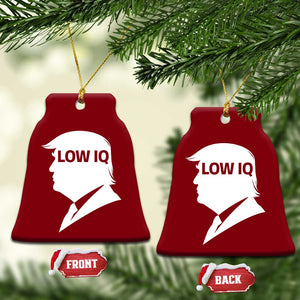 Low IQ Political Silhouette Profile Humor Ceramic Ornament Satirical Politics Subtle Hate TS02 Print Your Wear