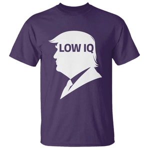 Low IQ Political Silhouette Profile Humor T Shirt Satirical Politics Subtle Hate TS02 Purple Print Your Wear