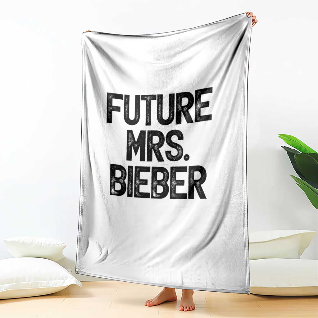 Future Mrs. Pop Star Bride to Be Throw Blanket Iconic Music Fan Gift Vintage TS02 Print Your Wear
