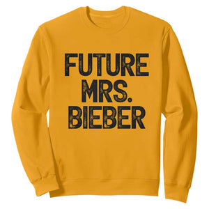 Future Mrs. Pop Star Bride to Be Sweatshirt Iconic Music Fan Gift Vintage TS02 Gold Print Your Wear