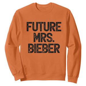 Future Mrs. Pop Star Bride to Be Sweatshirt Iconic Music Fan Gift Vintage TS02 Orange Print Your Wear