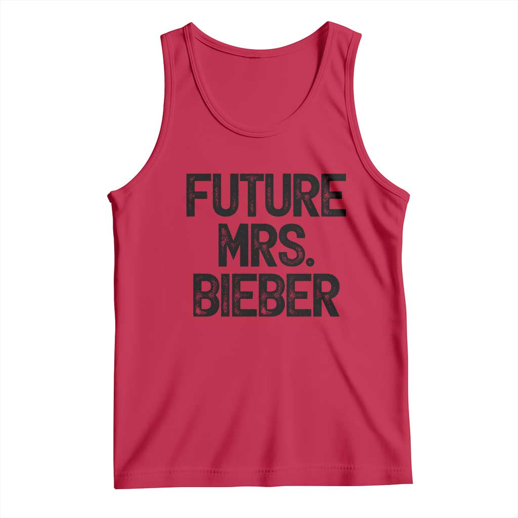 Future Mrs. Pop Star Bride to Be Tank Top Iconic Music Fan Gift Vintage TS02 Red Print Your Wear