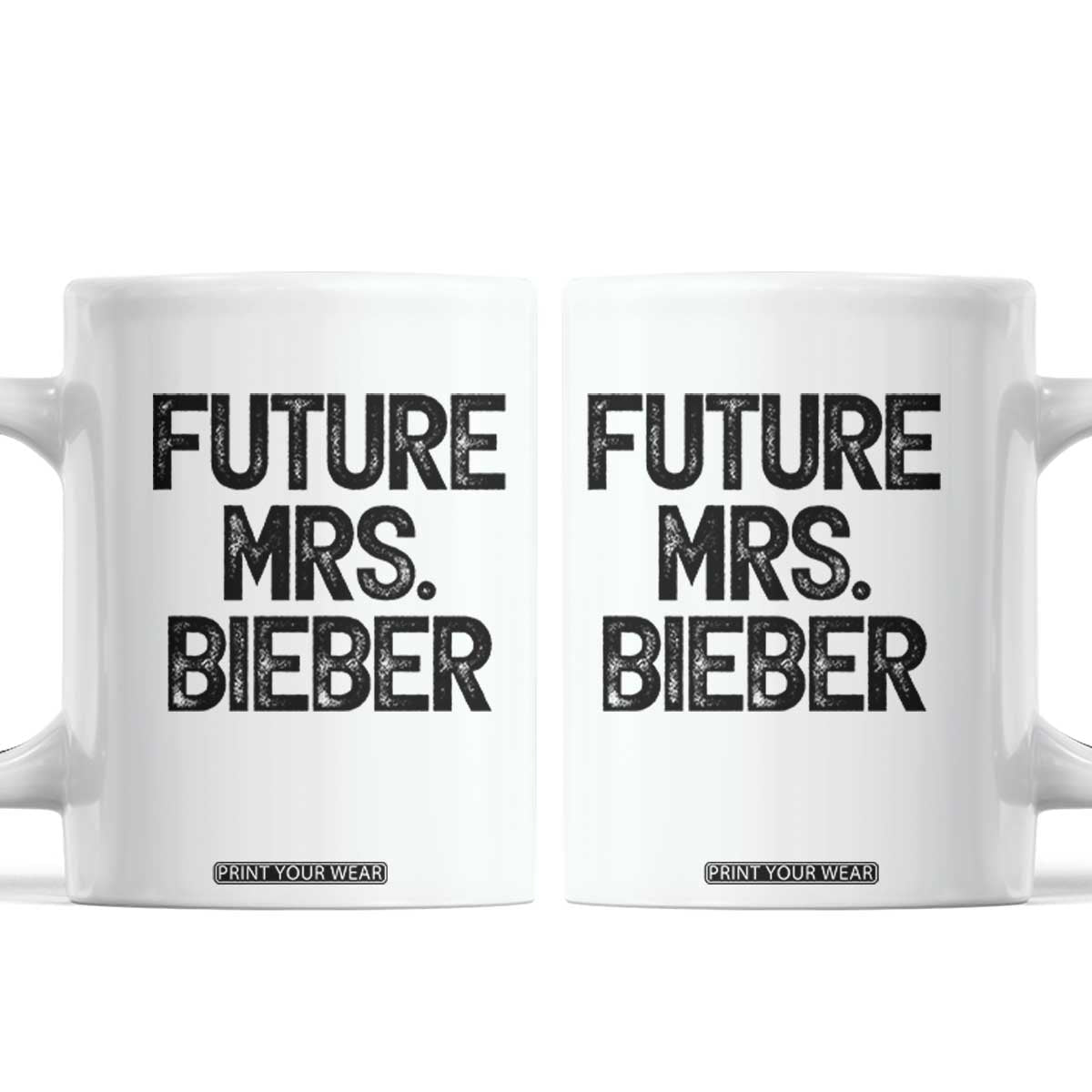 Future Mrs. Pop Star Bride to Be Coffee Mug Iconic Music Fan Gift Vintage TS02 White Print Your Wear