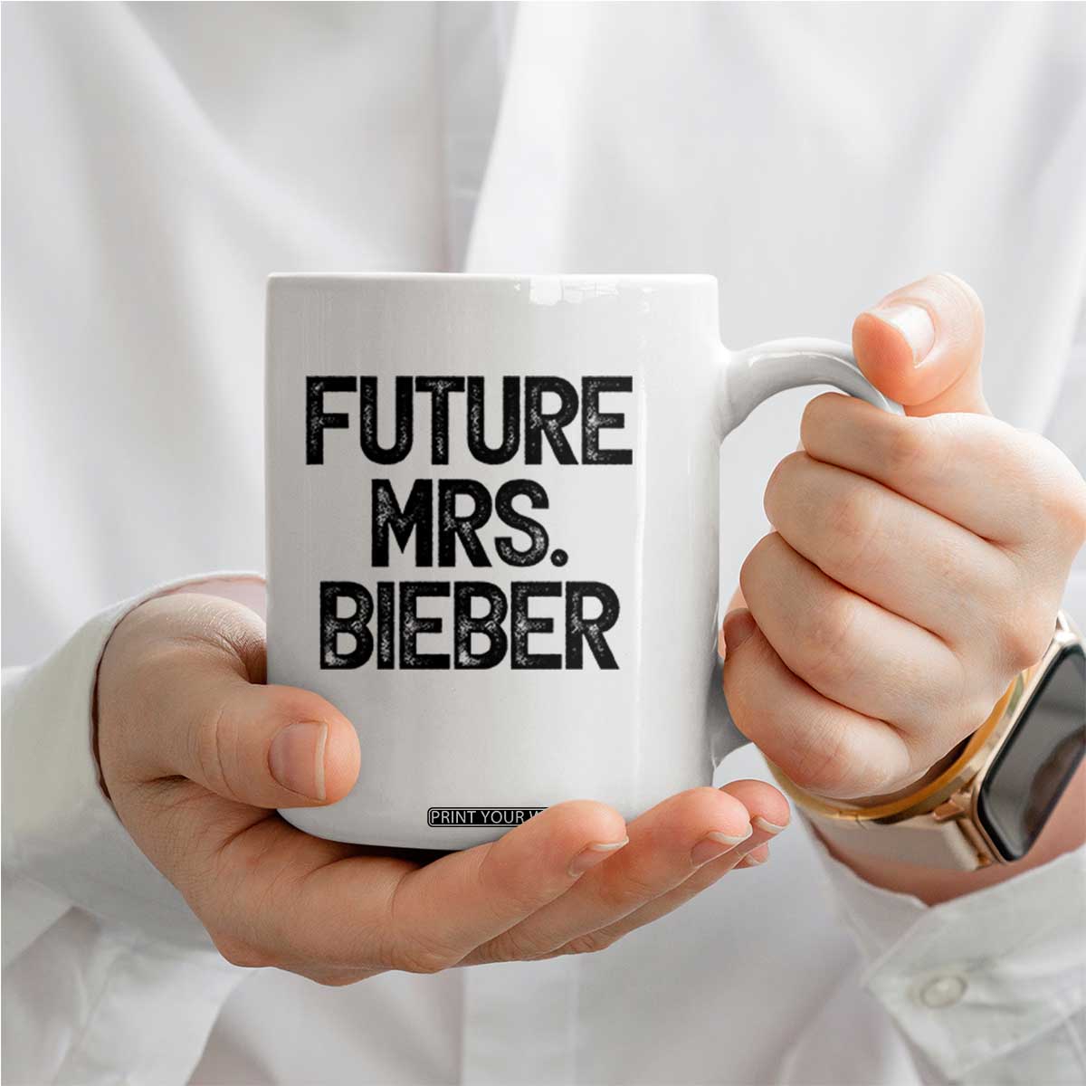 Future Mrs. Pop Star Bride to Be Coffee Mug Iconic Music Fan Gift Vintage TS02 Print Your Wear