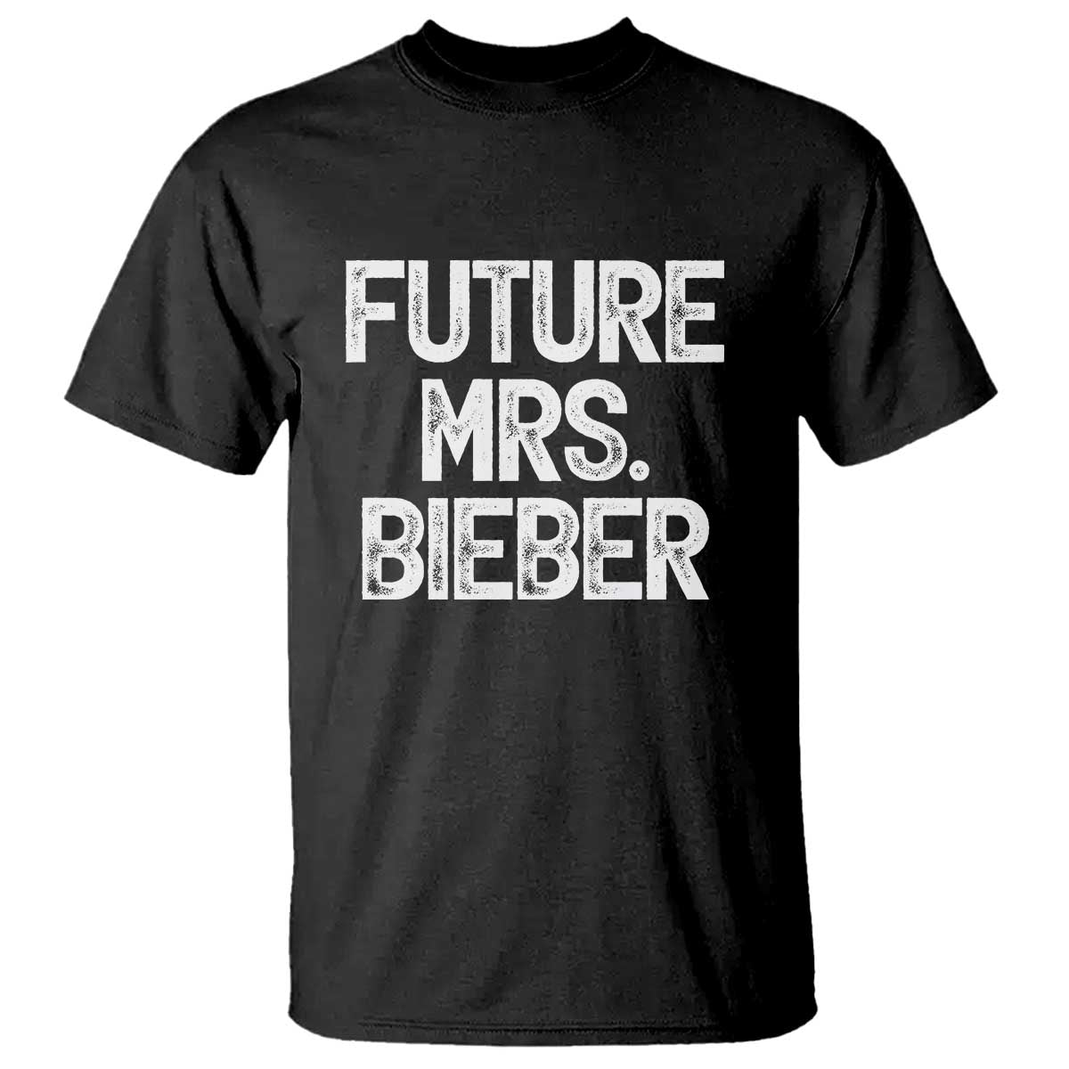 Future Mrs. Pop Star Bride to Be White Script T Shirt Iconic Music Fan Gift Vintage TS02 Black Print Your Wear