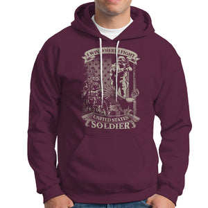 I Win Where I Fight US Soldier Patriotic Bald Eagle Hoodie TS02 Printyourwear