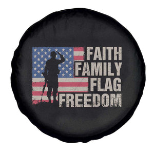 American Patriotic Spare Tire Cover Faith Family Flag Freedom US Flag Patriot TS02 Print Your Wear