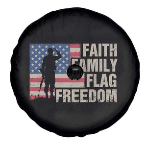 American Patriotic Spare Tire Cover Faith Family Flag Freedom US Flag Patriot TS02 Print Your Wear