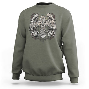 American Eagle Sweatshirt Don't Mess With My Faith Family Firearms Freedom Bald Eagle TS02 Printyourwear