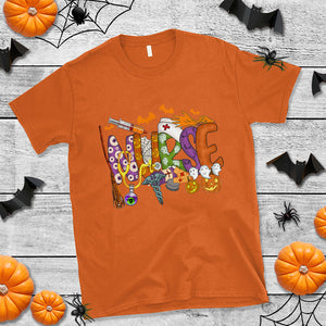 Halloween Nurse T Shirt Spooky Season Nurse Witch Ghost Halloween Costume TS02 Printyourwear