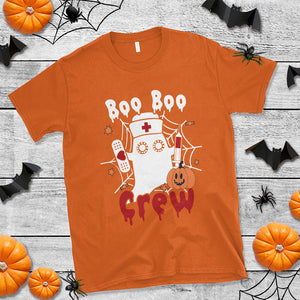 Halloween Nurse T Shirt Boo Boo Crew Nurse Ghost Halloween Costume Boo Sheet TS02 Printyourwear