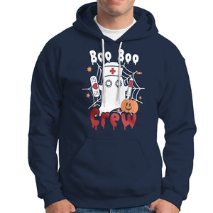 Halloween Nurse Hoodie Boo Boo Crew Nurse Ghost Halloween Costume Boo Sheet TS02 Printyourwear