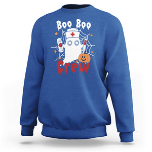 Halloween Nurse Sweatshirt Boo Boo Crew Nurse Ghost Halloween Costume Boo Sheet TS02 Printyourwear