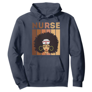 Black Nurse Hoodie Nurse Black Woman Magic Afro Melanin Queen Black History TS02 Navy Printyourwear