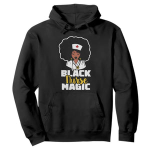 Black Nurse Hoodie Nurse Black Woman Magic Afro Melanin Queen Black History TS02 Black Printyourwear