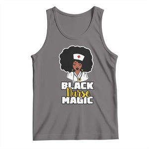 Black Nurse Magic Tank Top Afro Melanin RN Nursing Woman TS02 Deep Heather Print Your Wear