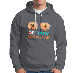 Funny Retired Nurse Off Duty Save Yourself Vacation Mode On Nurse Hoodie TS02 Printyourwear