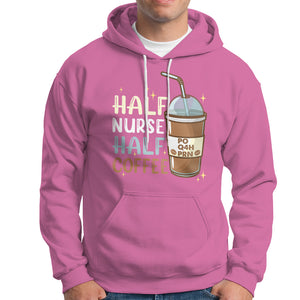 Half Coffee Half Nurse RN LPN Medical Staffs Funny Nurse Hoodie TS02 Printyourwear