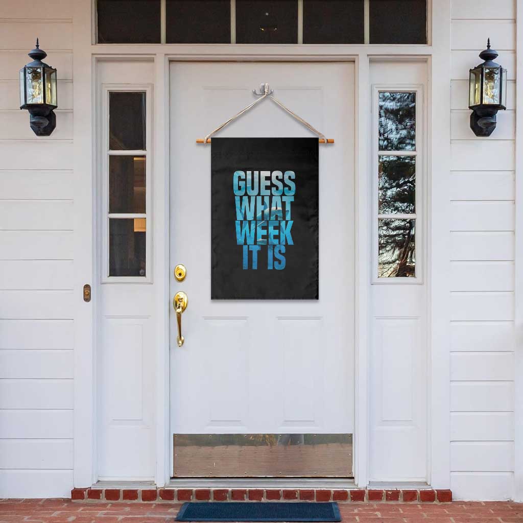 Funny Shark Lover Week Garden Flag Guess What Week It Is Blue Ocean TS02 Print Your Wear