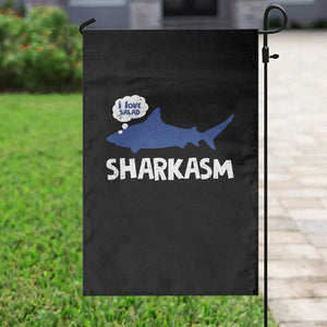 Funny Shark Sarcasm Garden Flag Shark Sharkasm Marine Biology Vintage TS02 Print Your Wear