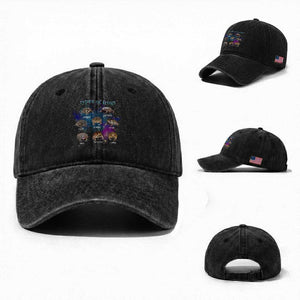 Types Of Frogs Funny Rain Frog Meme Chart Washed Cotton Baseball Cap Angry Grumpy Eepy Chonk Potato Round Judgy Ferocious TS02 Washed Cap Universal Fit Black Print Your Wear