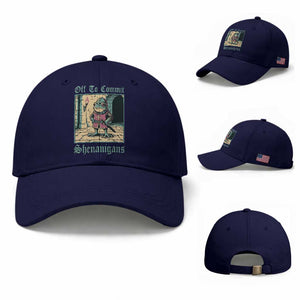 Funny Medieval Frog Knight Fantasy RPG Meme Baseball Cap Off To Commit Shenanigans TS02 Baseball Cap Universal Fit Dark Blue Print Your Wear