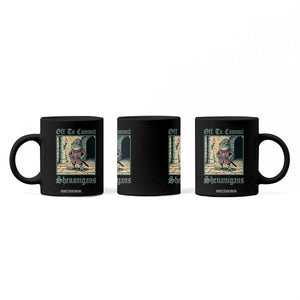 Funny Medieval Frog Knight Fantasy RPG Meme Coffee Mug Off To Commit Shenanigans TS02 Print Your Wear