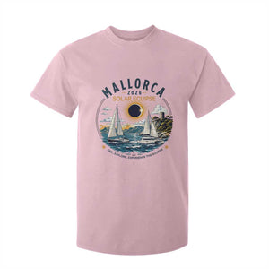 Mallorca Spain 2026 Total Solar Eclipse T Shirt For Kid Sailing Cruise Totality Sail Explore Experience Travel Souvenir TS02 Light Pink Print Your Wear