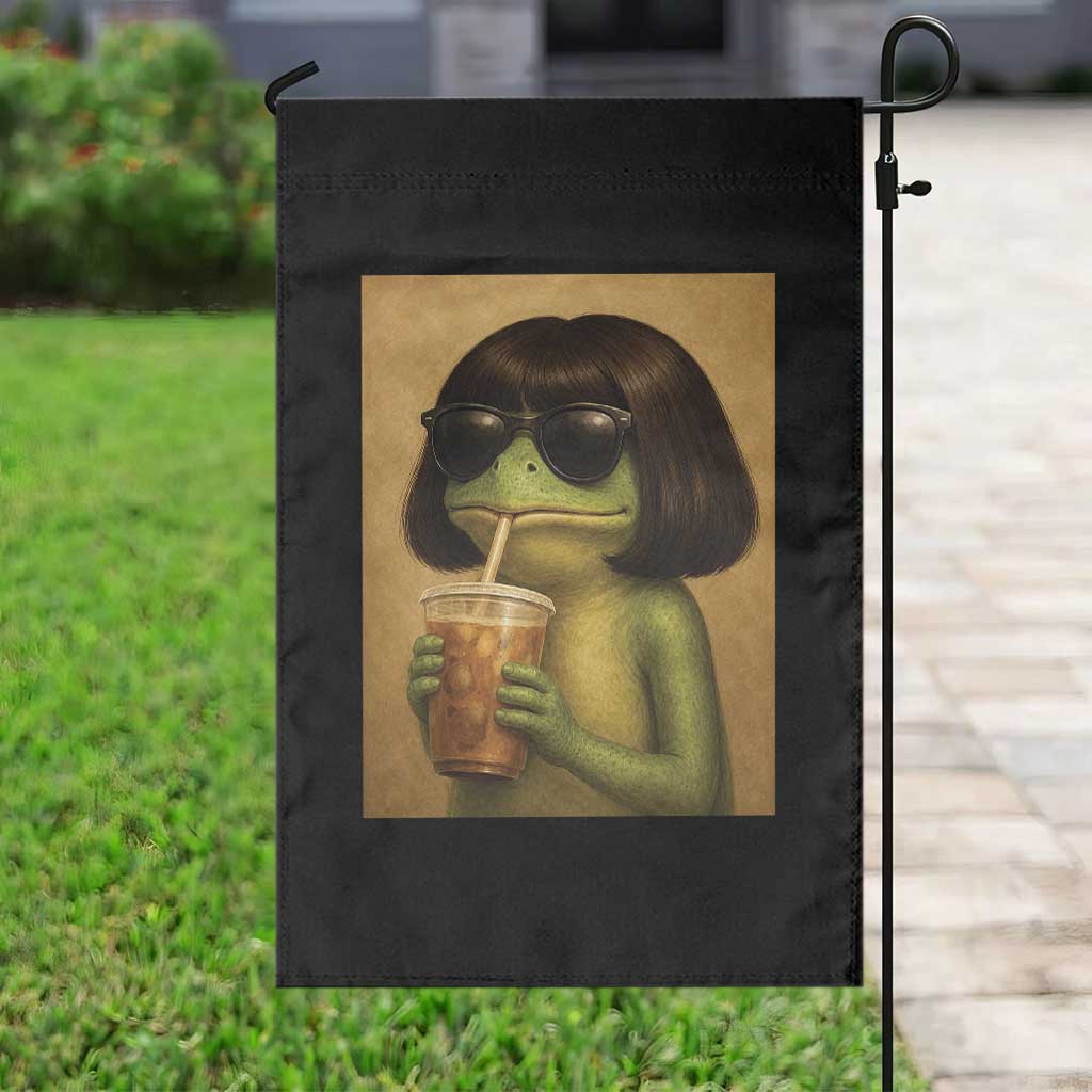 Funny Frog Bob Haircut Renaissance Painting Meme Garden Flag TS02 Print Your Wear