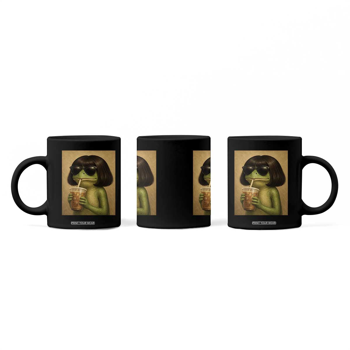 Funny Frog Bob Haircut Renaissance Painting Meme Coffee Mug TS02 Print Your Wear