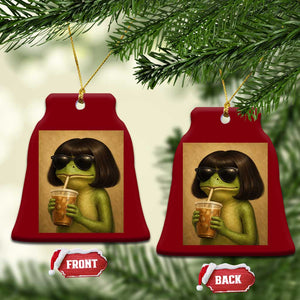 Funny Frog Bob Haircut Renaissance Painting Meme Ceramic Ornament TS02 Print Your Wear