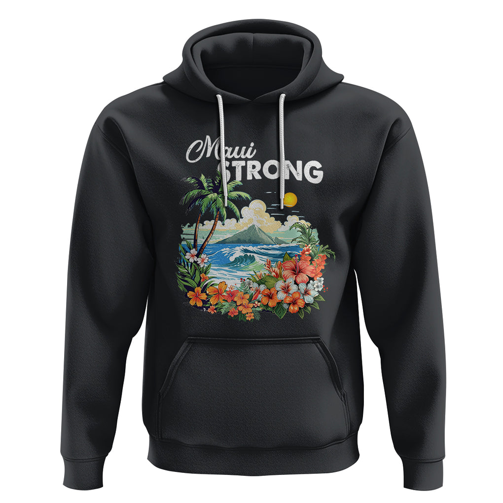 Maui Strong Hawaii Strong Pray For Maui Island Hoodie TS02 Black Printyourwear