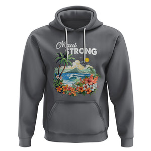 Maui Strong Hawaii Strong Pray For Maui Island Hoodie TS02 Charcoal Printyourwear