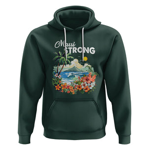 Maui Strong Hawaii Strong Pray For Maui Island Hoodie TS02 Dark Forest Green Printyourwear