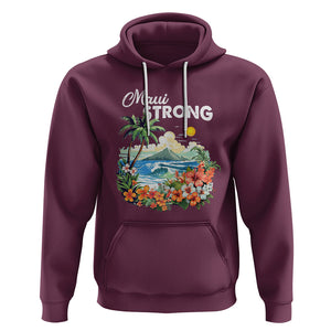 Maui Strong Hawaii Strong Pray For Maui Island Hoodie TS02 Maroon Printyourwear