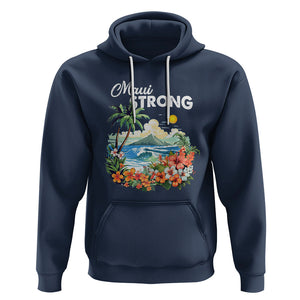 Maui Strong Hawaii Strong Pray For Maui Island Hoodie TS02 Navy Printyourwear