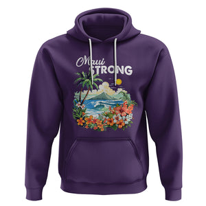 Maui Strong Hawaii Strong Pray For Maui Island Hoodie TS02 Purple Printyourwear