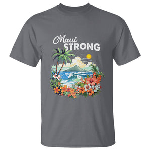 Maui Strong Hawaii Strong Pray For Maui Island T Shirt TS02 Charcoal Printyourwear