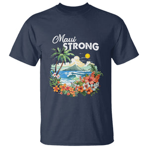 Maui Strong Hawaii Strong Pray For Maui Island T Shirt TS02 Navy Printyourwear