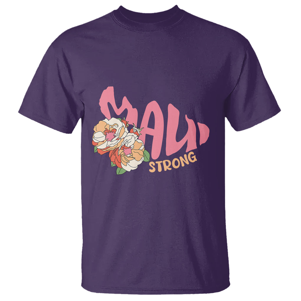Maui Strong Hawaii Strong Pray For Maui T Shirt TS02 Purple Printyourwear