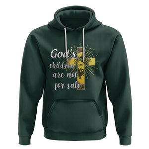 God's Children Hoodie Not For Sale End Human Trafficking TS02 Dark Forest Green Printyourwear