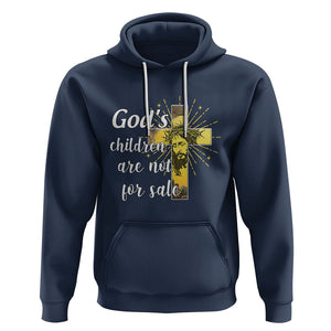 God's Children Hoodie Not For Sale End Human Trafficking TS02 Navy Printyourwear