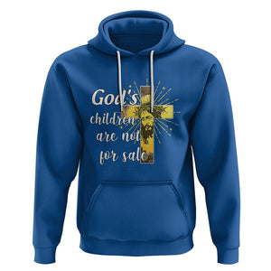 God's Children Hoodie Not For Sale End Human Trafficking TS02 Royal Blue Printyourwear