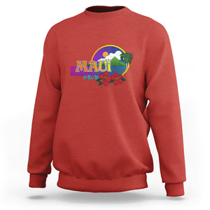 Maui Hawaii Pray For Maui Strong Hawaii Strong Sweatshirt TS02 Red Printyourwear