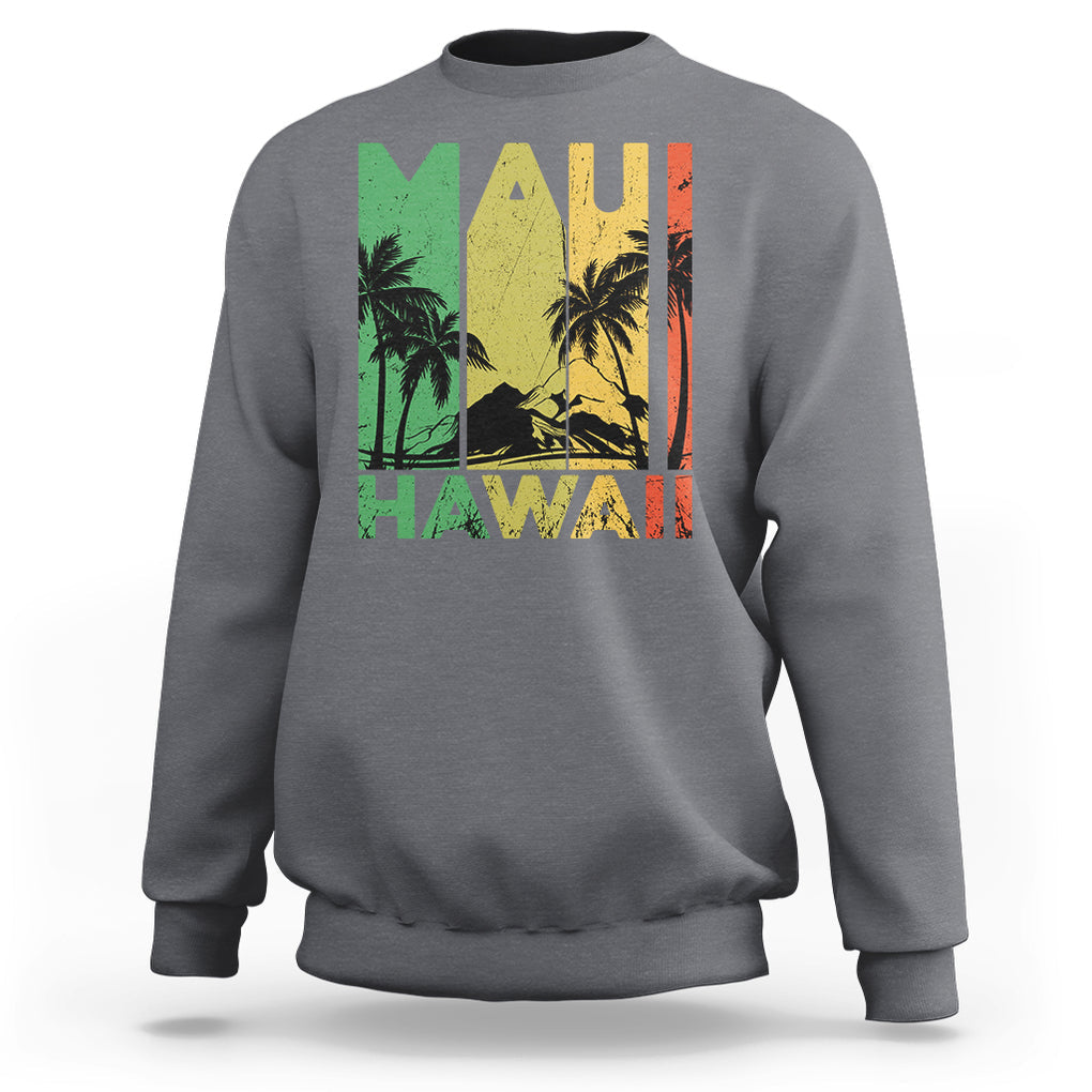 Maui Hawaii Pray For Maui Strong Hawaii Strong Sweatshirt TS02 Charcoal Printyourwear